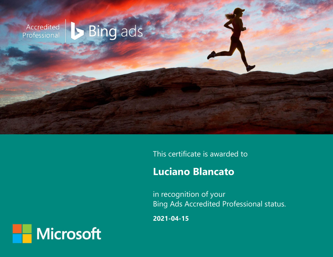 Bing Ads Accredited Professional