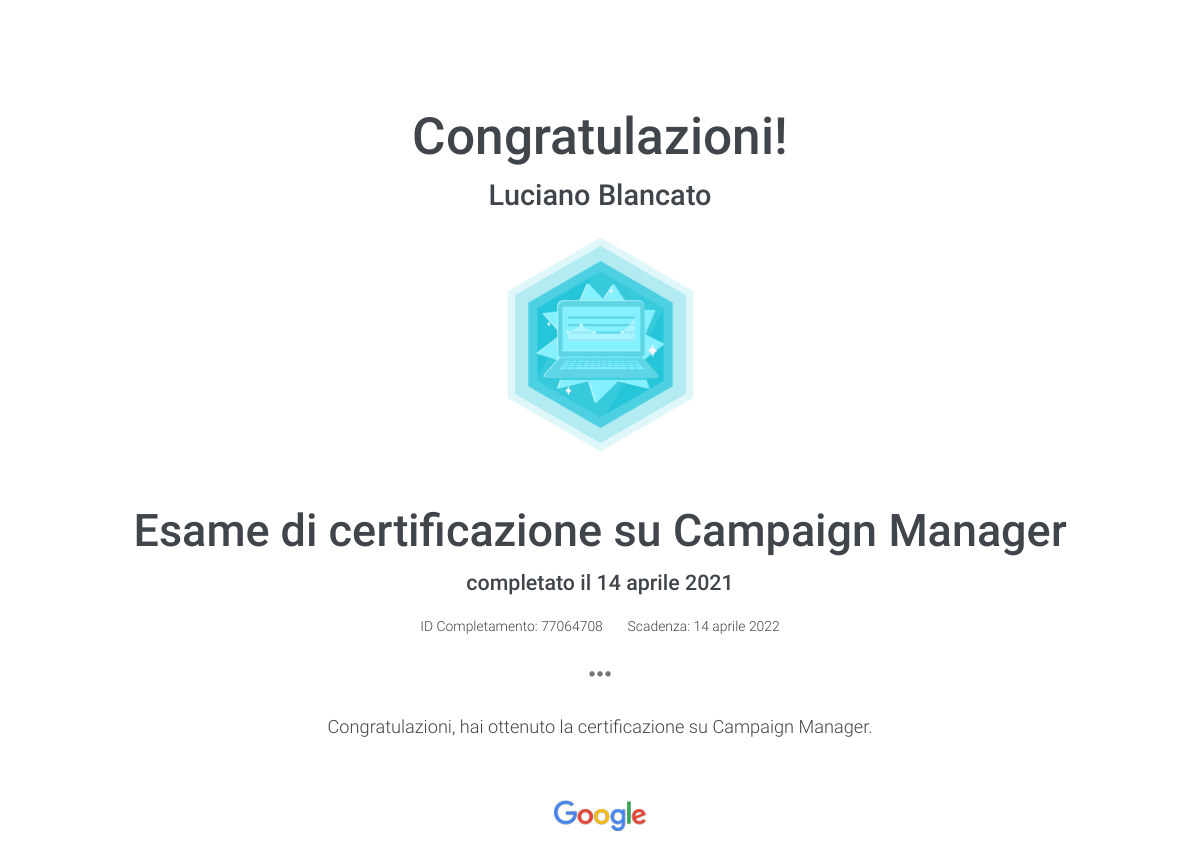 Campaign Manager Certification Exam