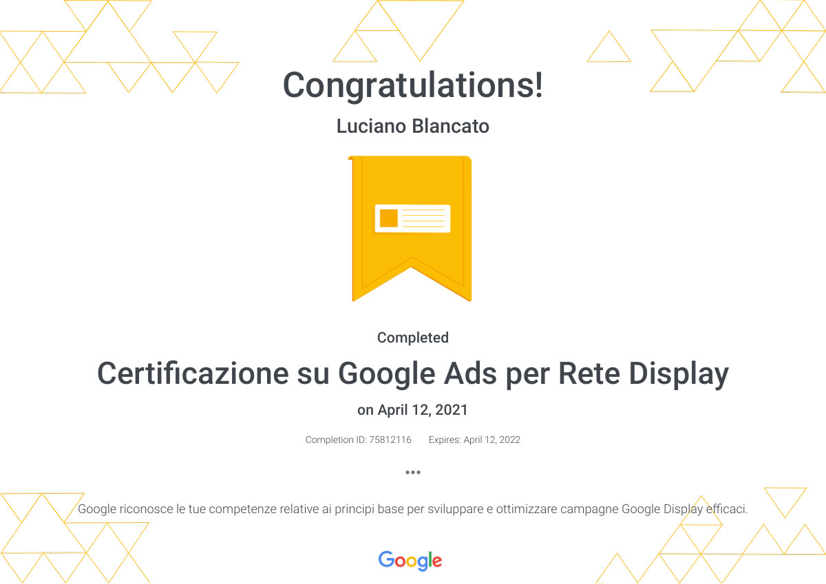 Google Ads Display Certification